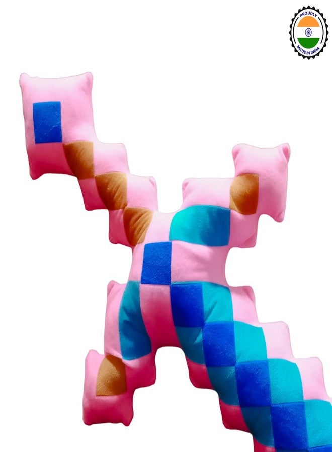 TechMax Solution Kid Techmax Sword - Fully Made In India -Plush Soft Sword Toy (65 Cm, Pink-Sword) - Image 3